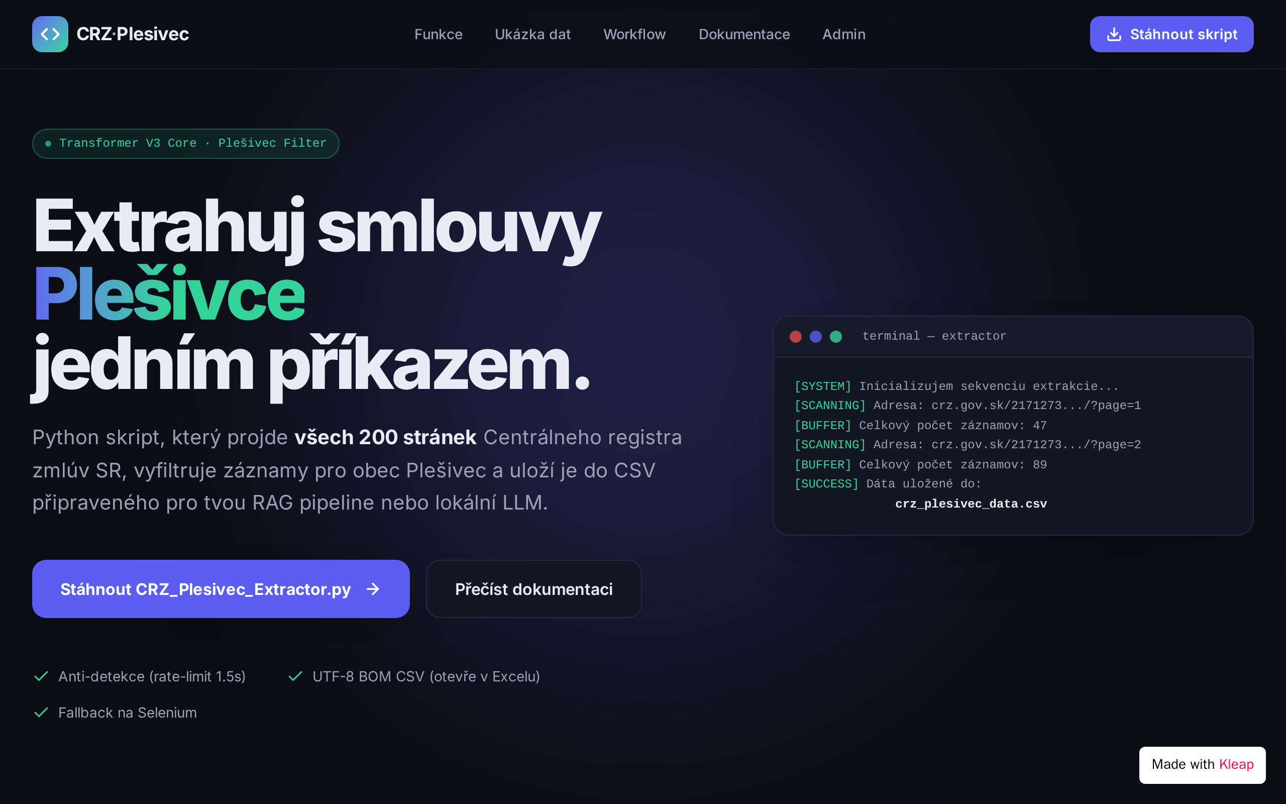 Deployment Skript website example