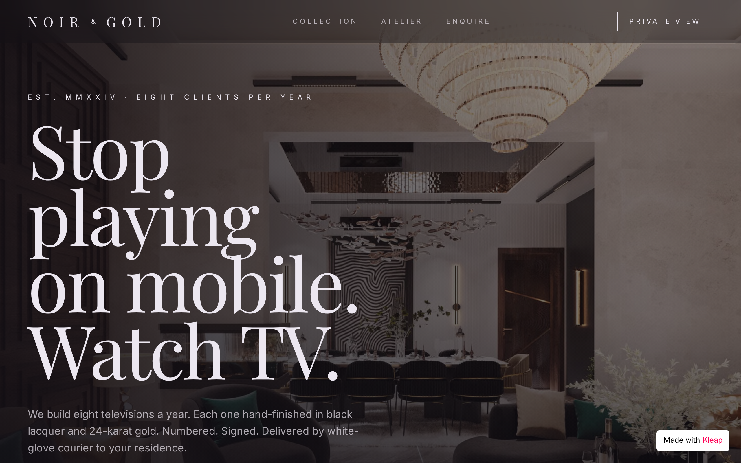 STOP PLAYING ON MOBILE, WATCH TV website example