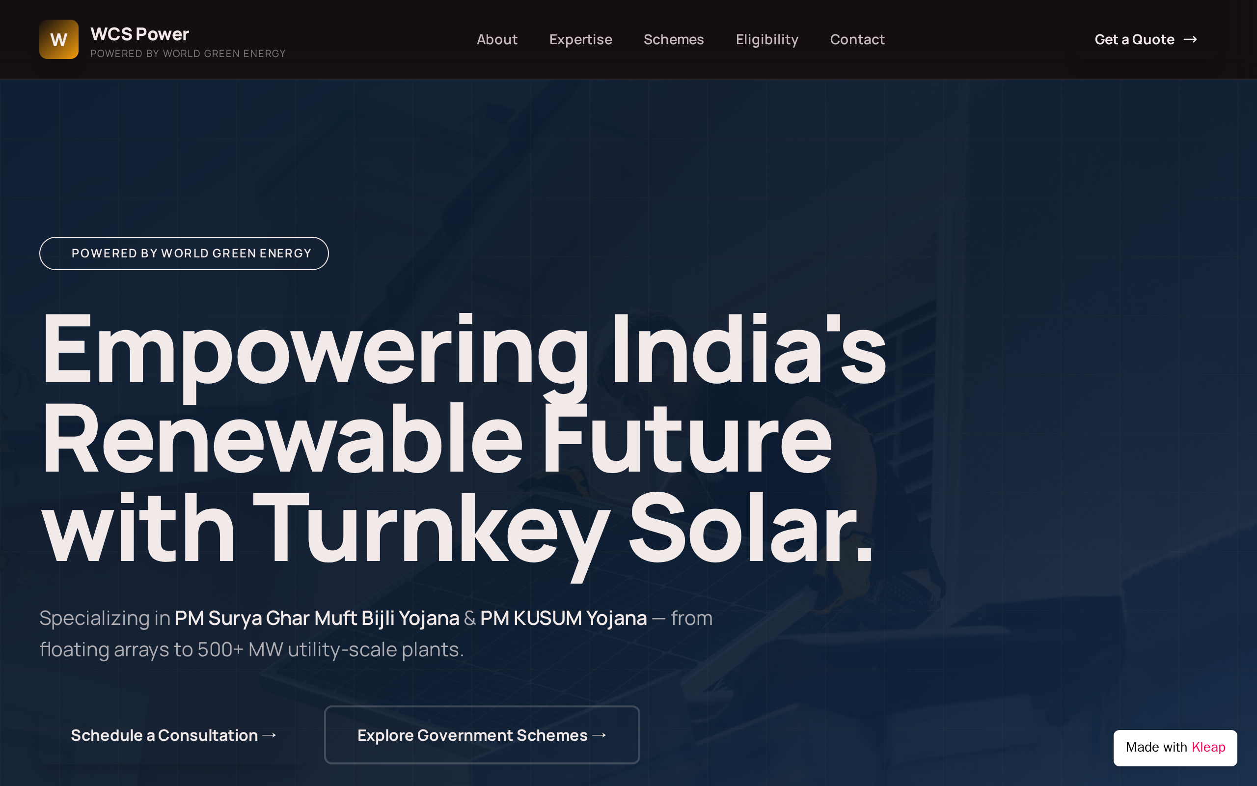 Company Name website example