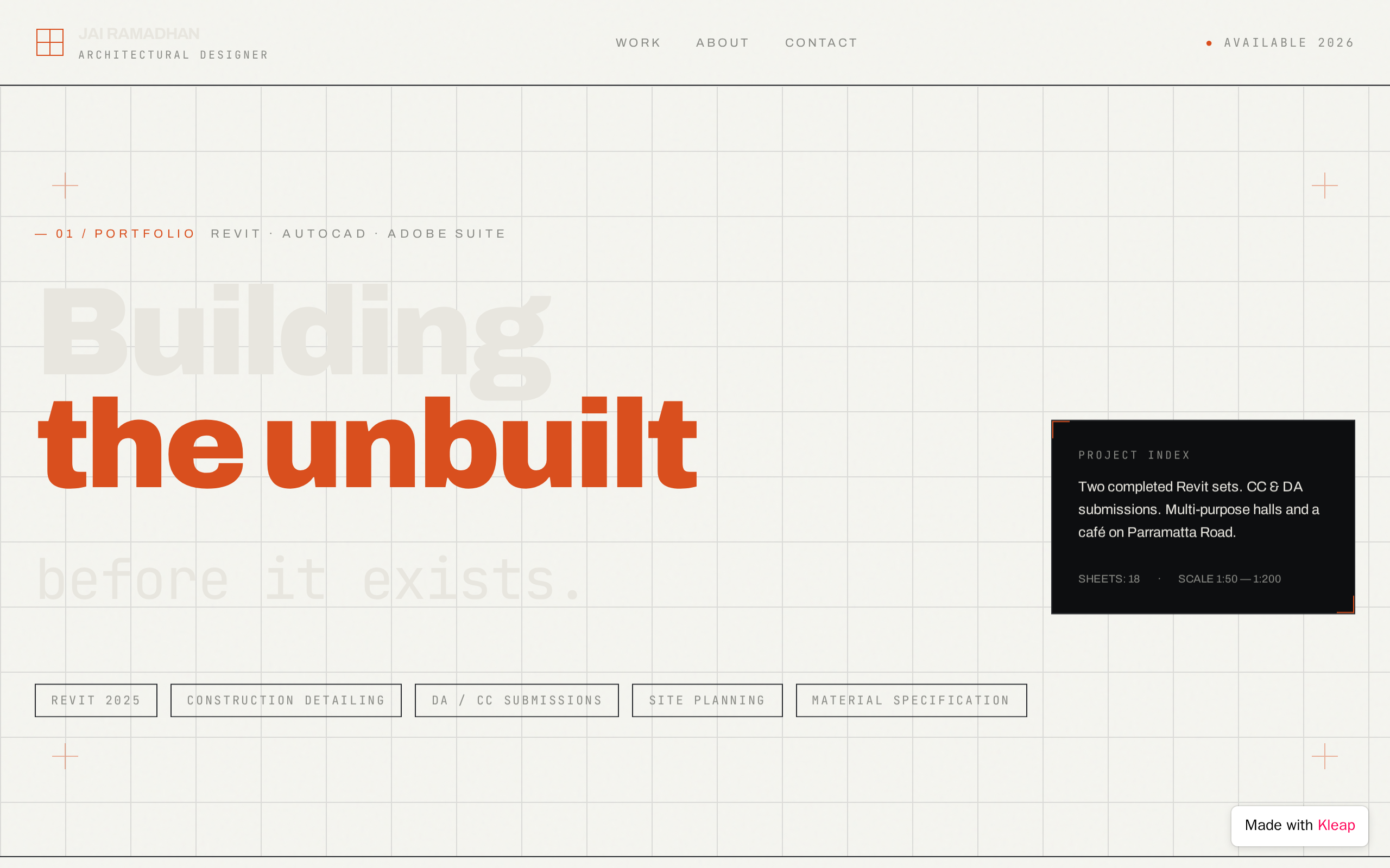 Foliohub website example