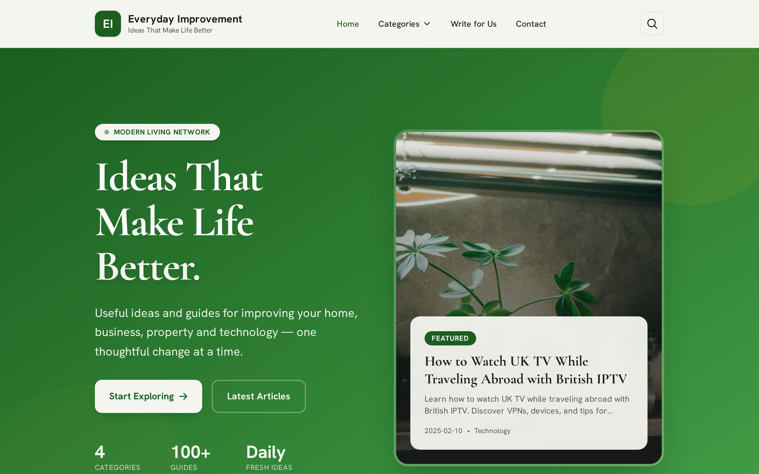 Everyday-Improvement-copy website example