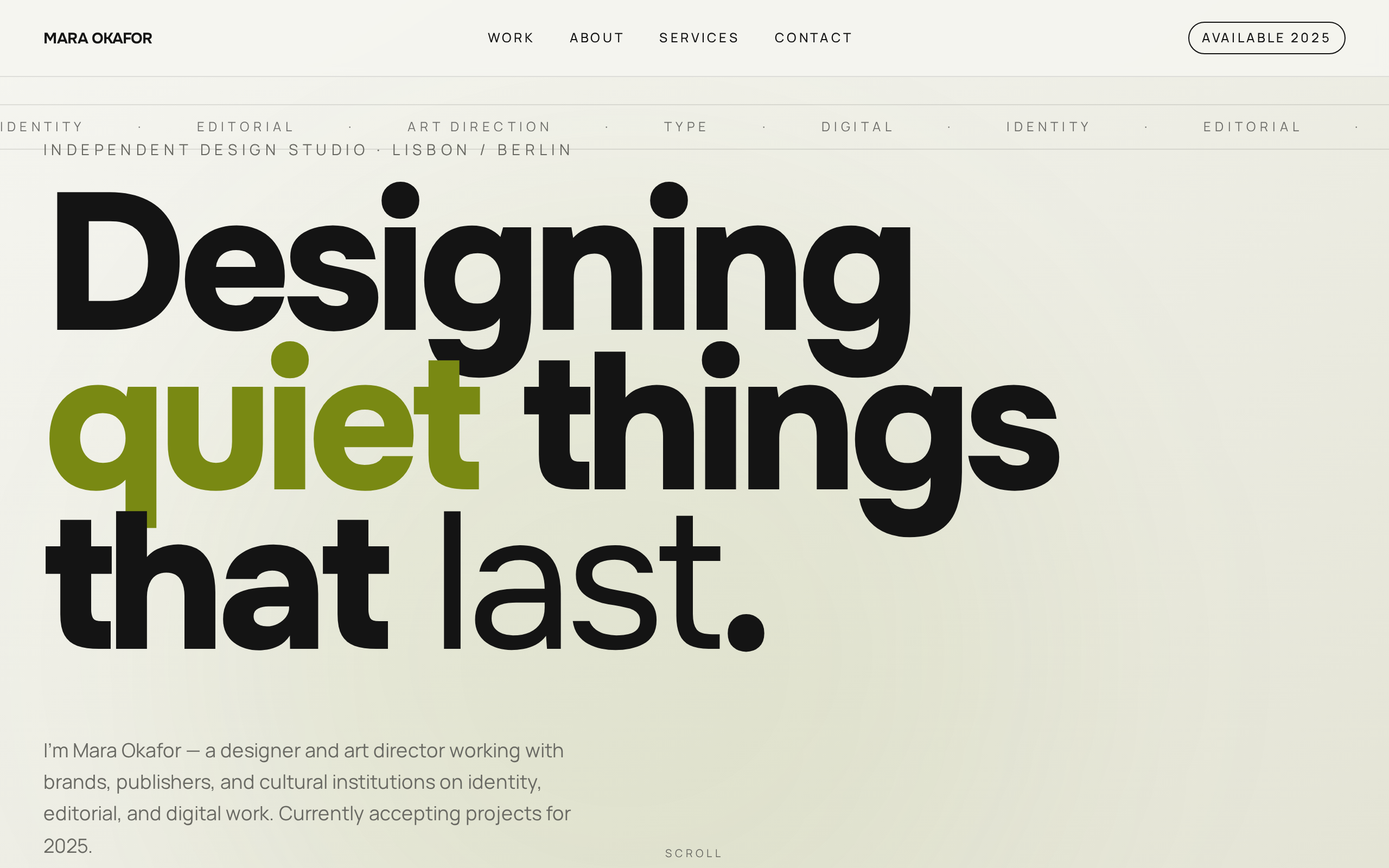FolioCraft website example