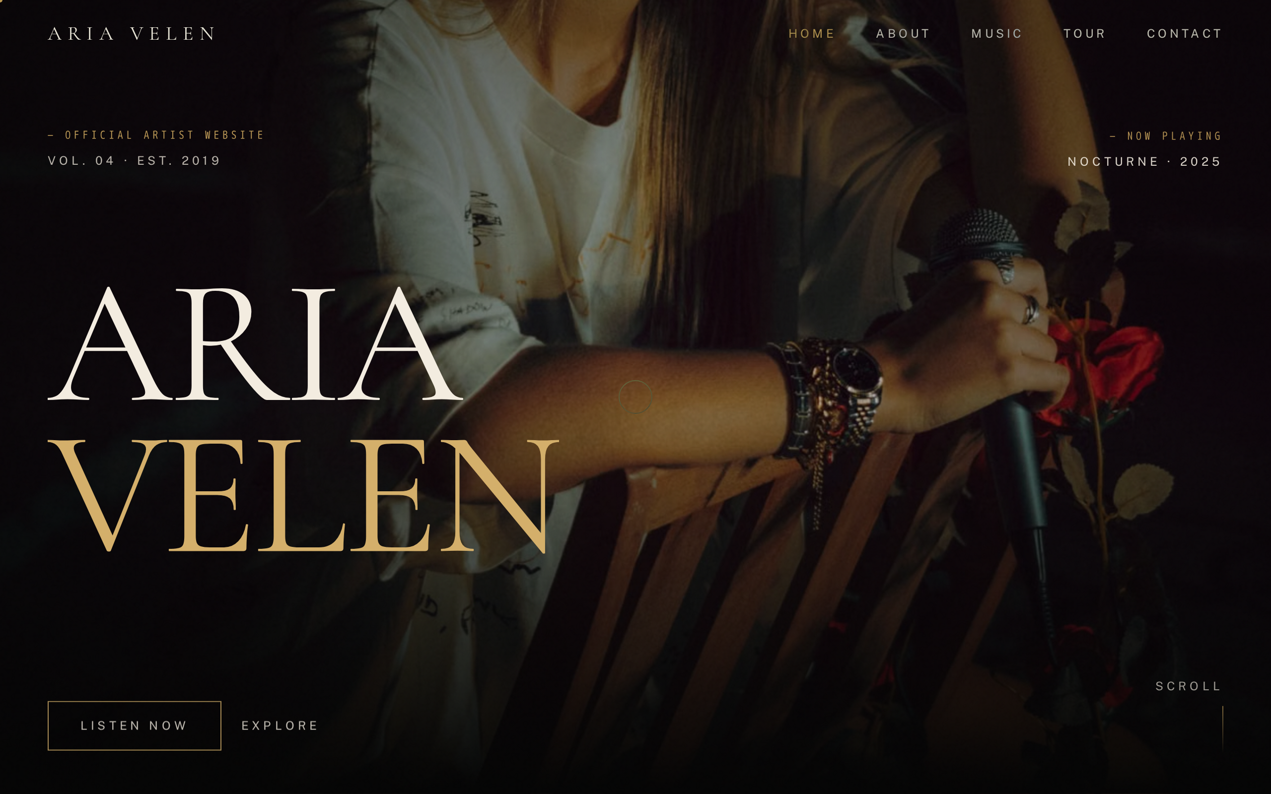 ARIA VELEN website example