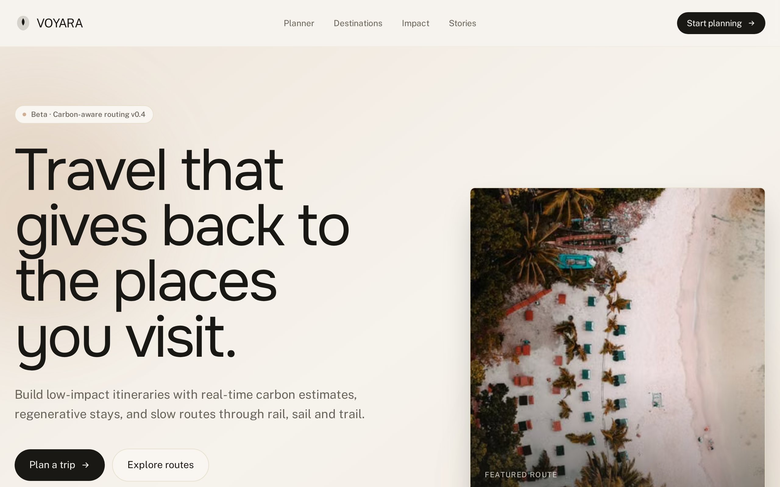EcoRoamer website example