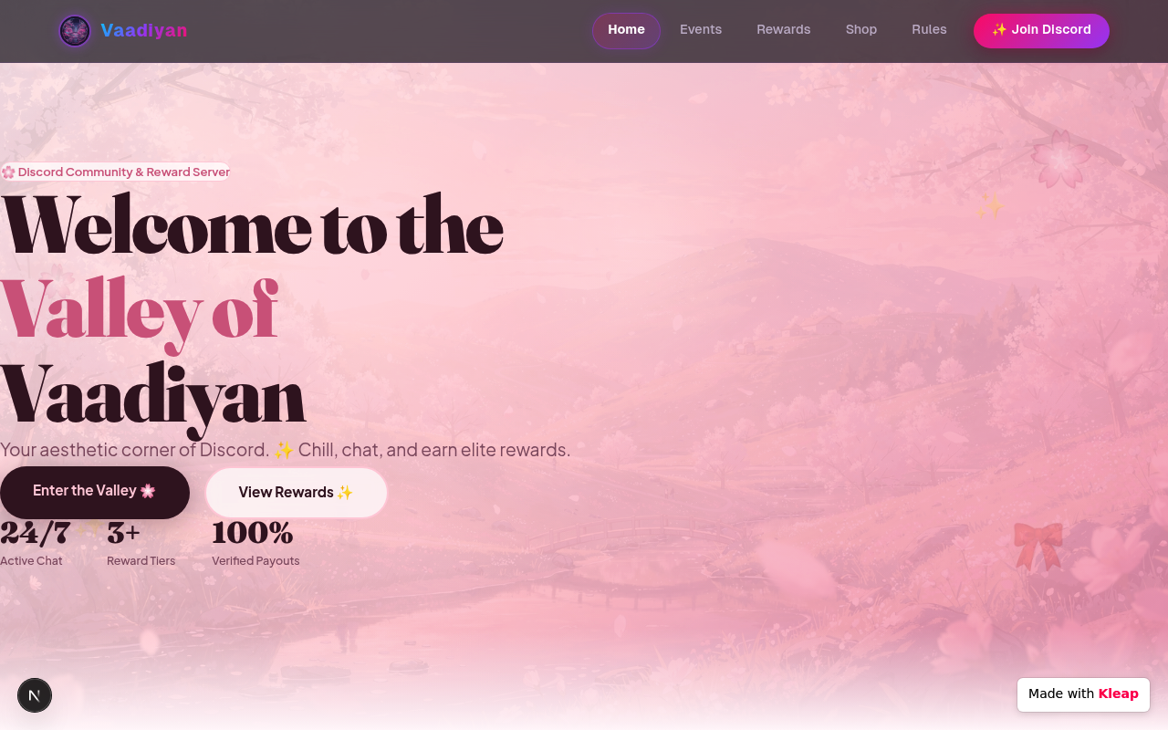 Vaadiyan website example