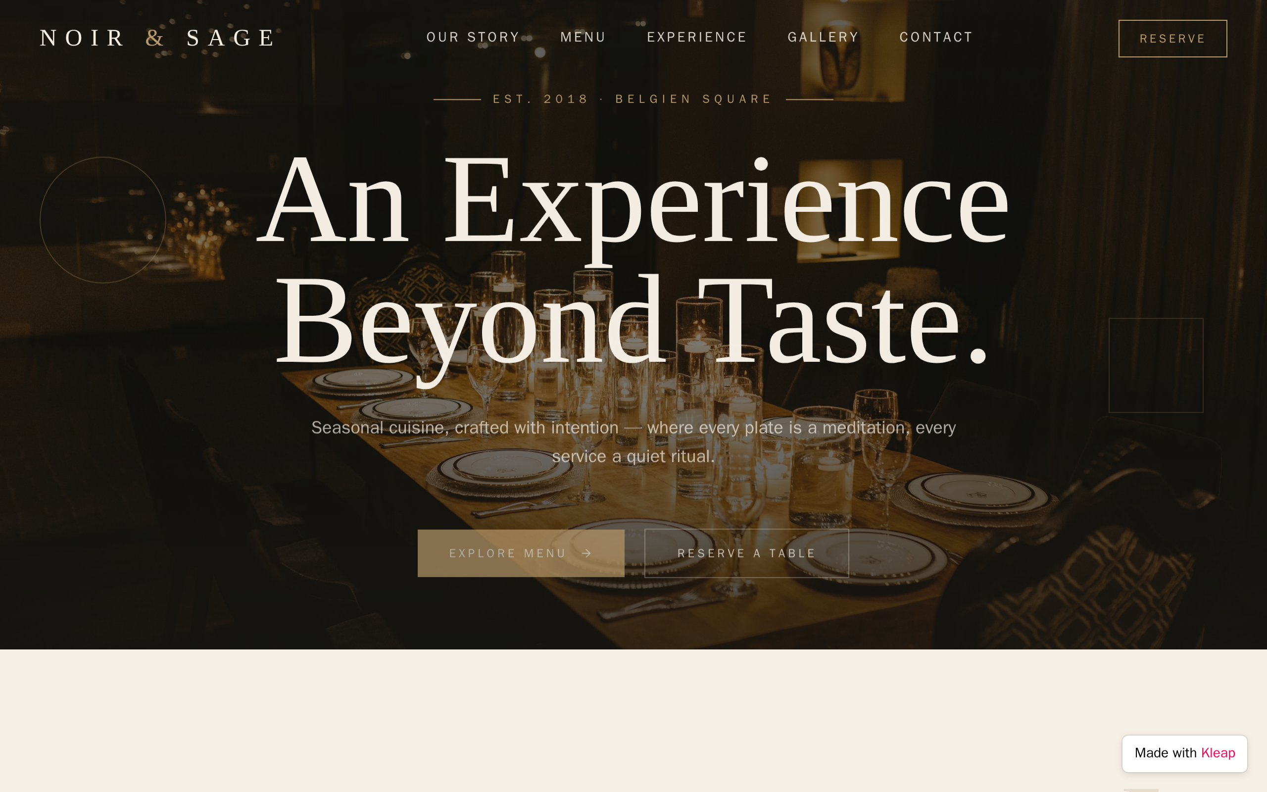 Overall Design website example