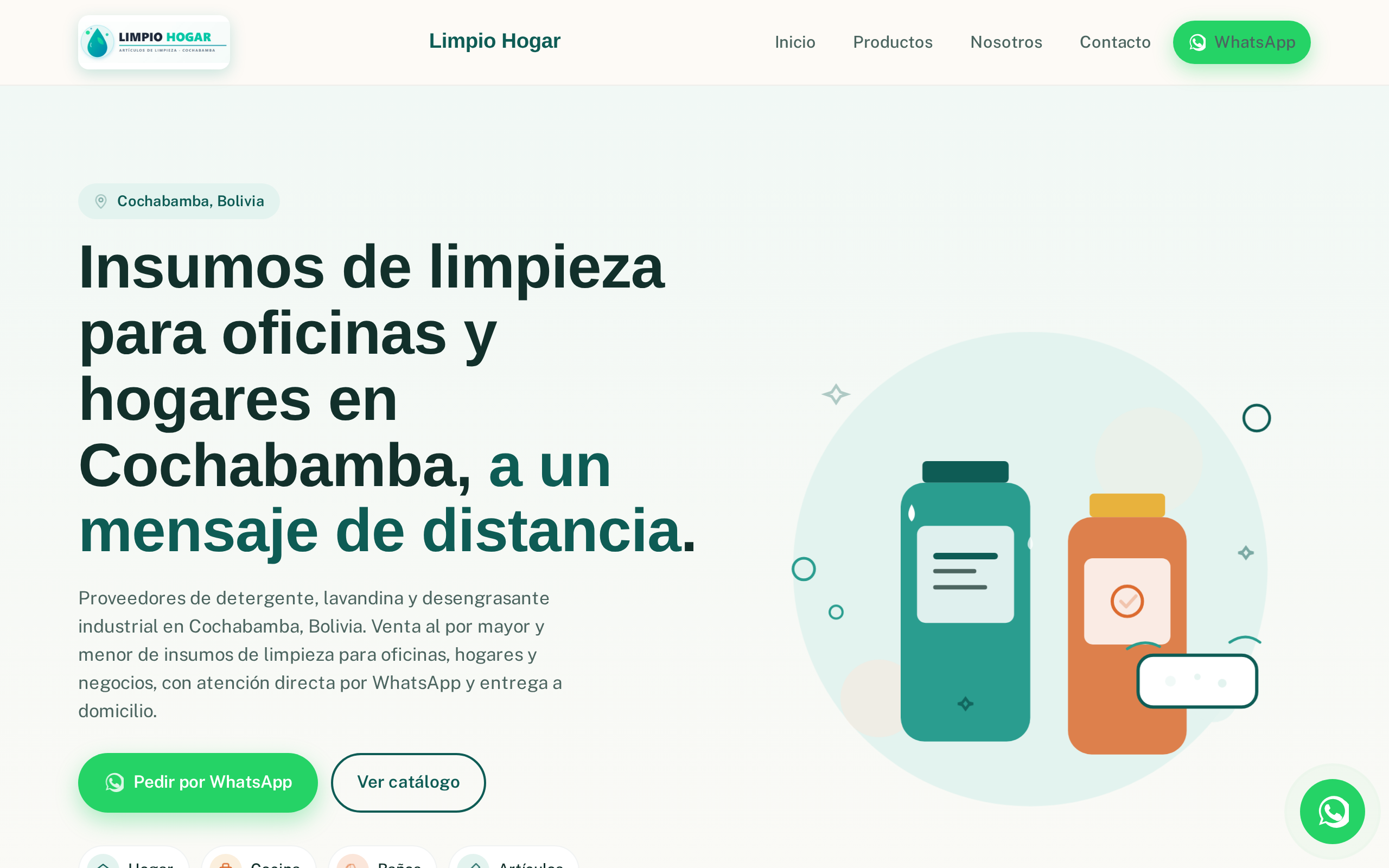 Limpio Hogar 2 website example
