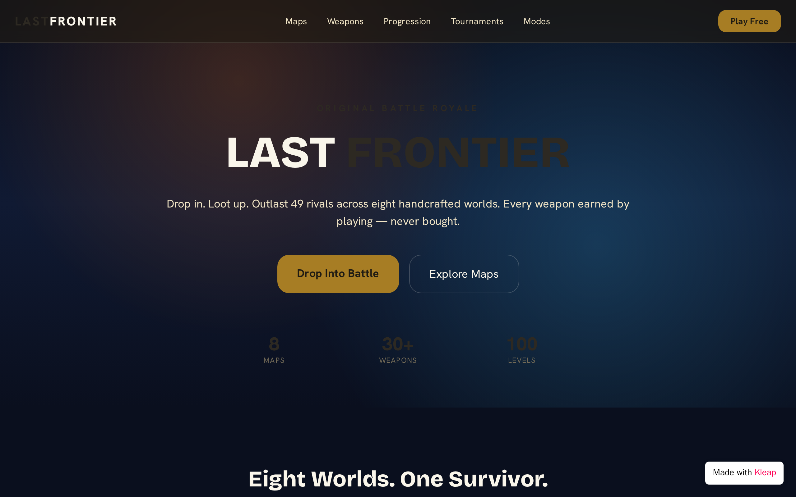 Free Fire website example