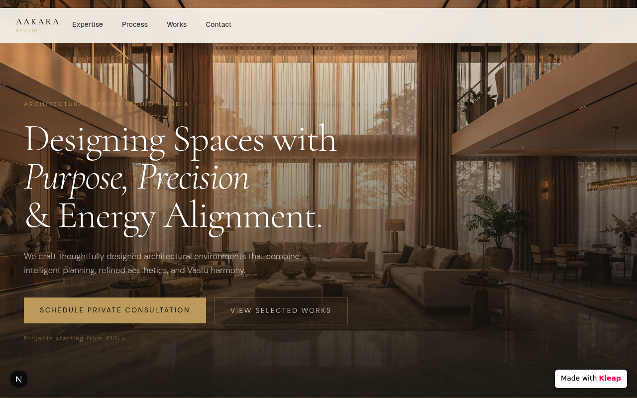 Sophisticated
Editorial
Spacious
Arch website example