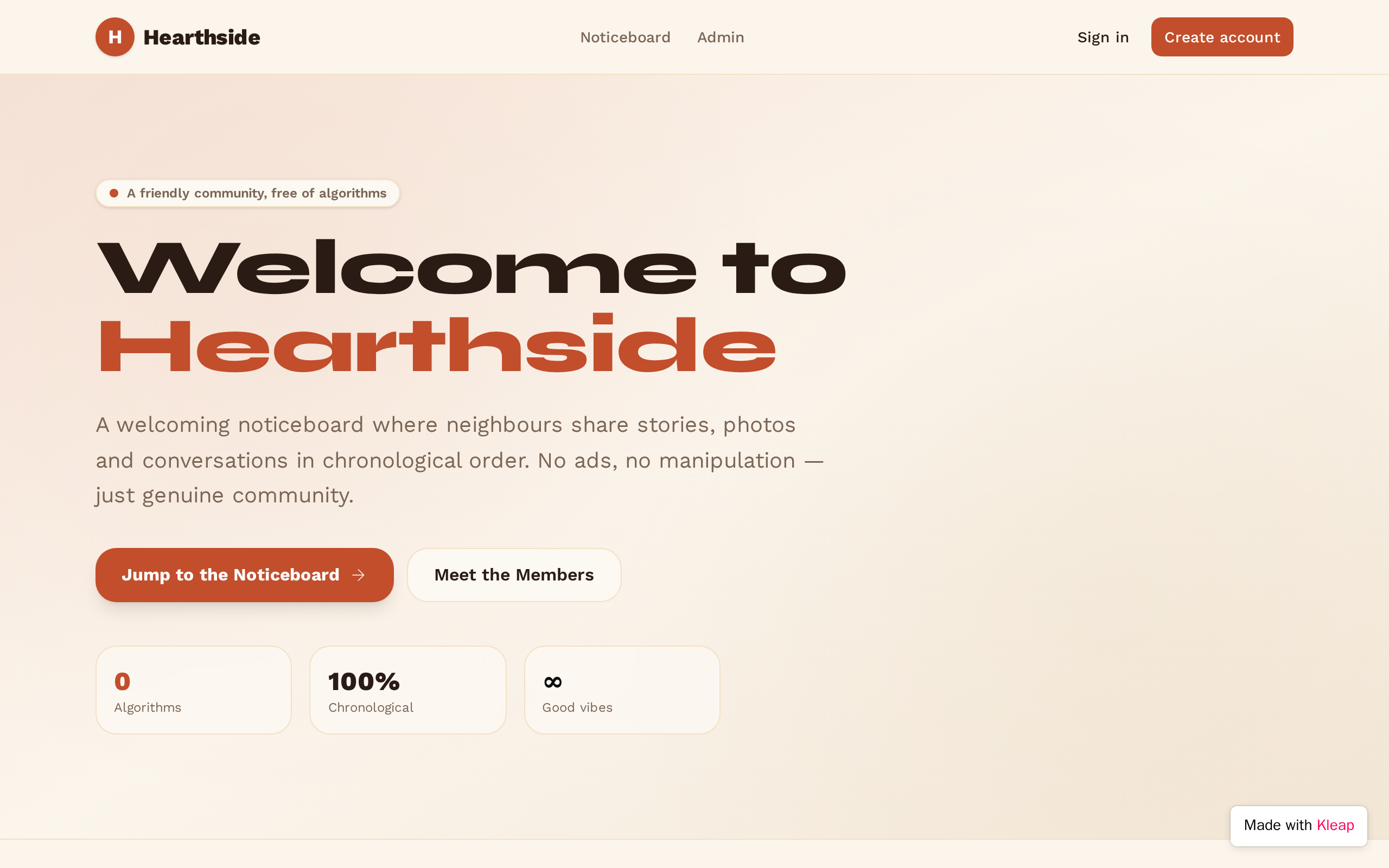 NoticeNest website example