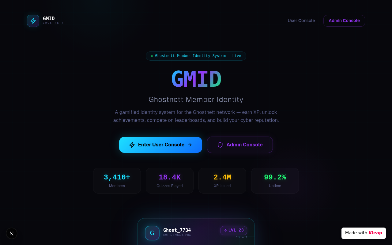 GMID website example