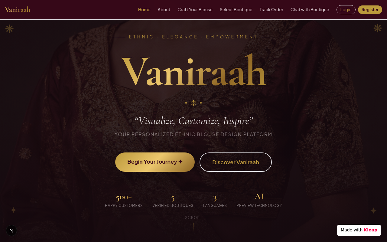 Visualize , Customize Inspire website example