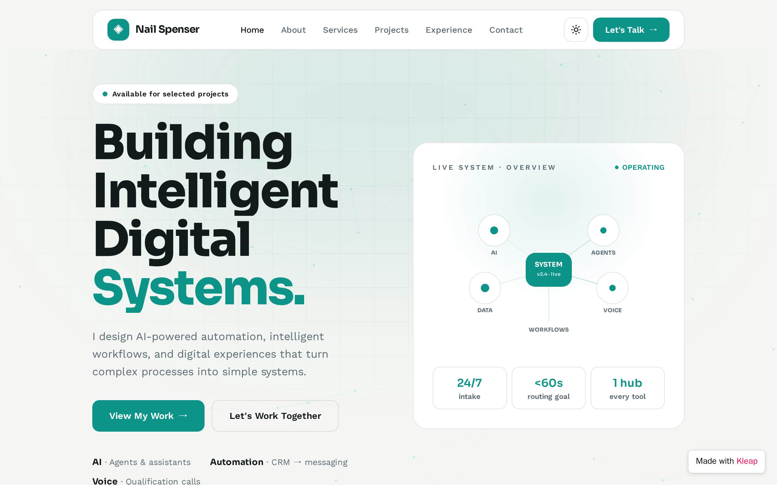 Nexaura website example