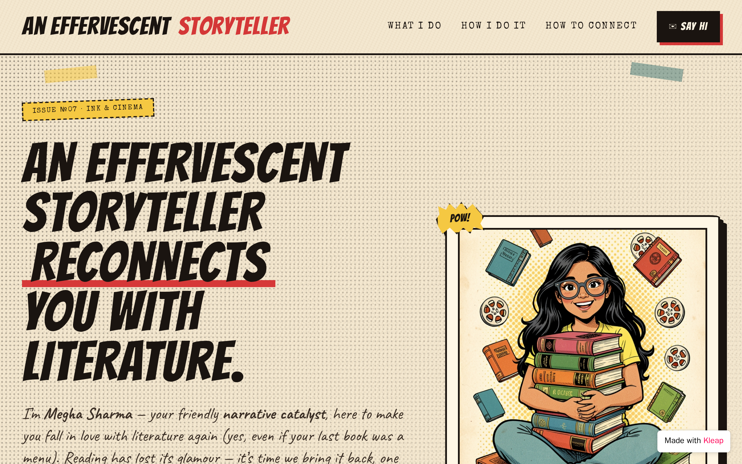 Inkwell Saga website example