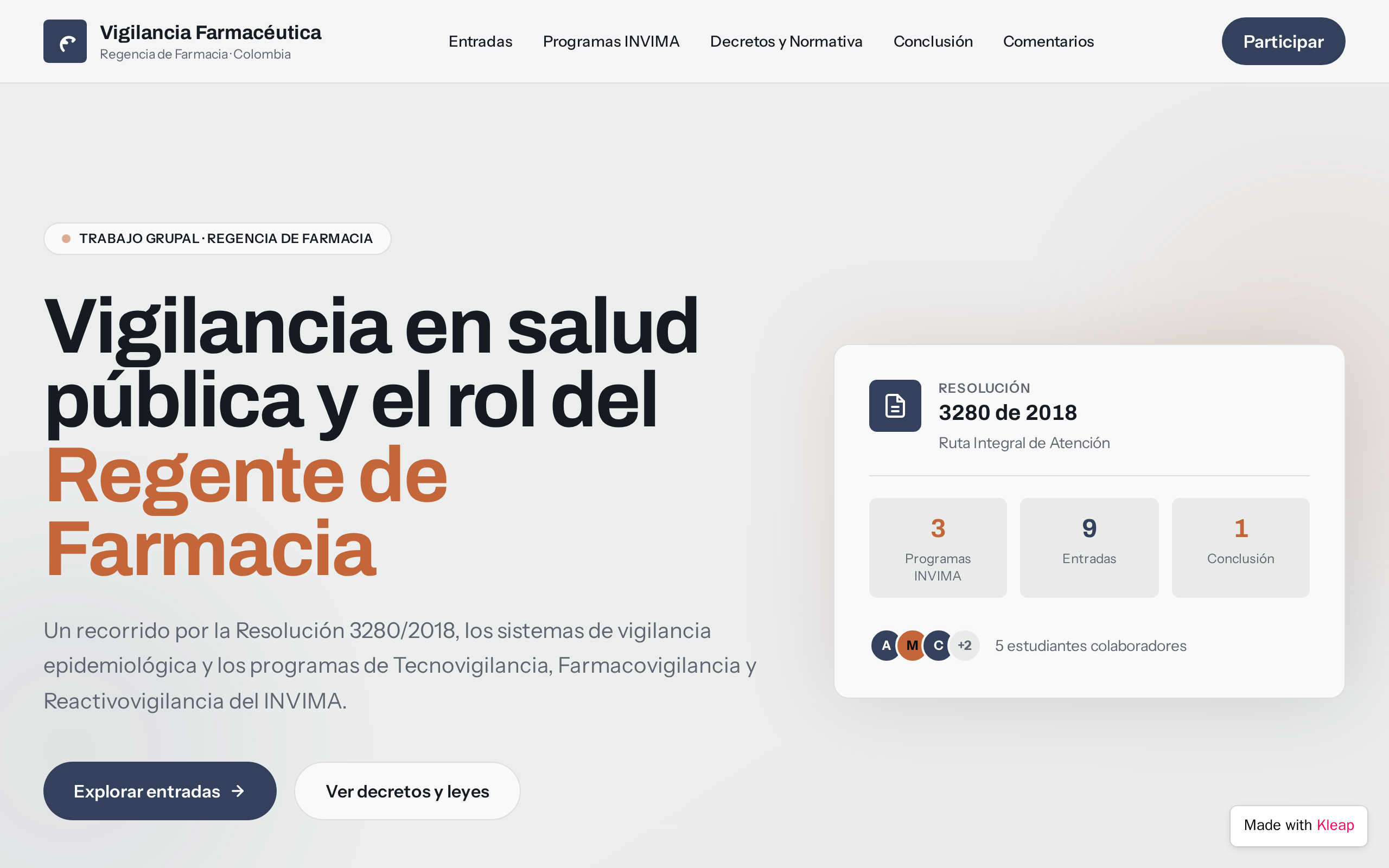 FarmaLineamientos website example