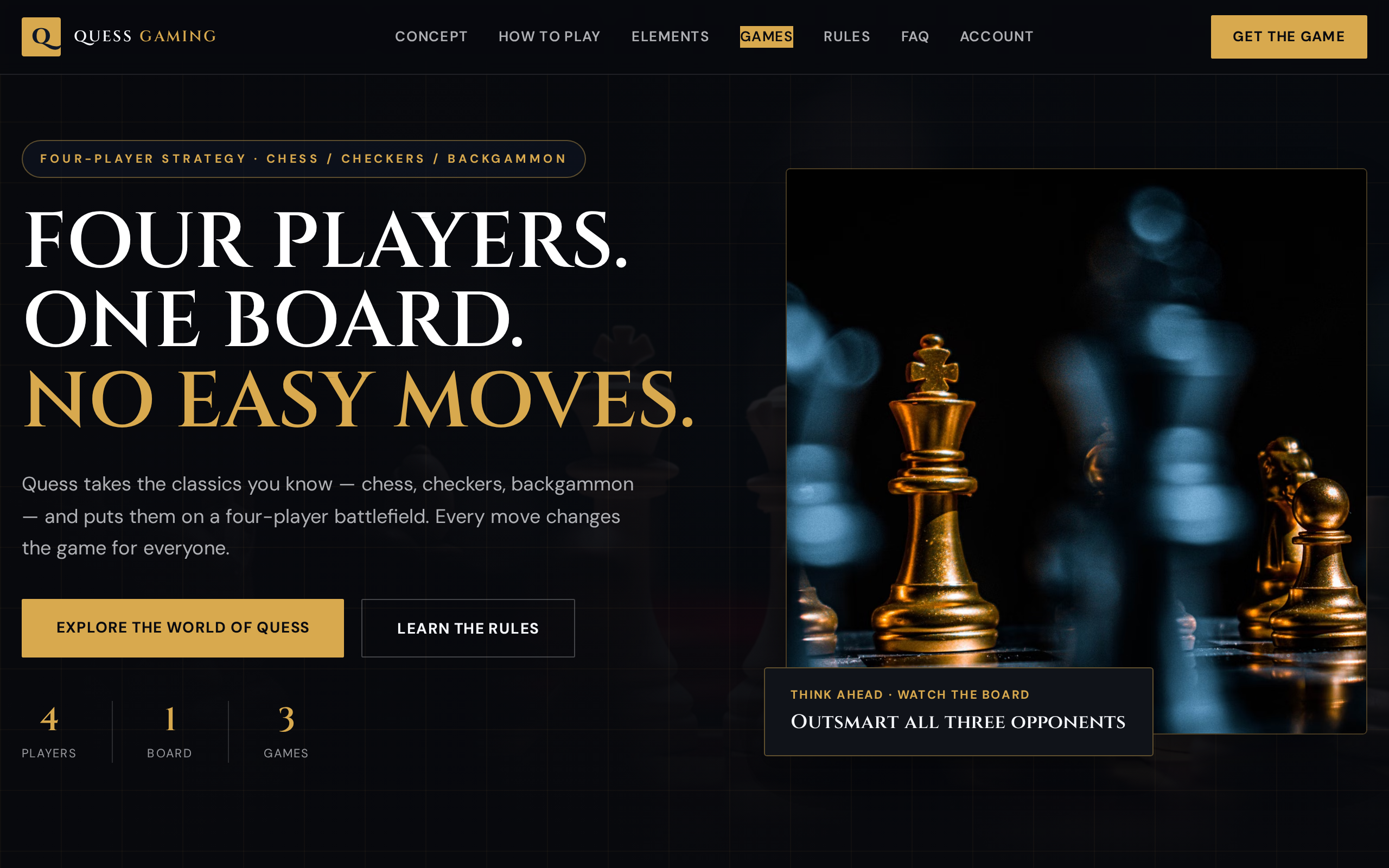 Quess Gaming website example