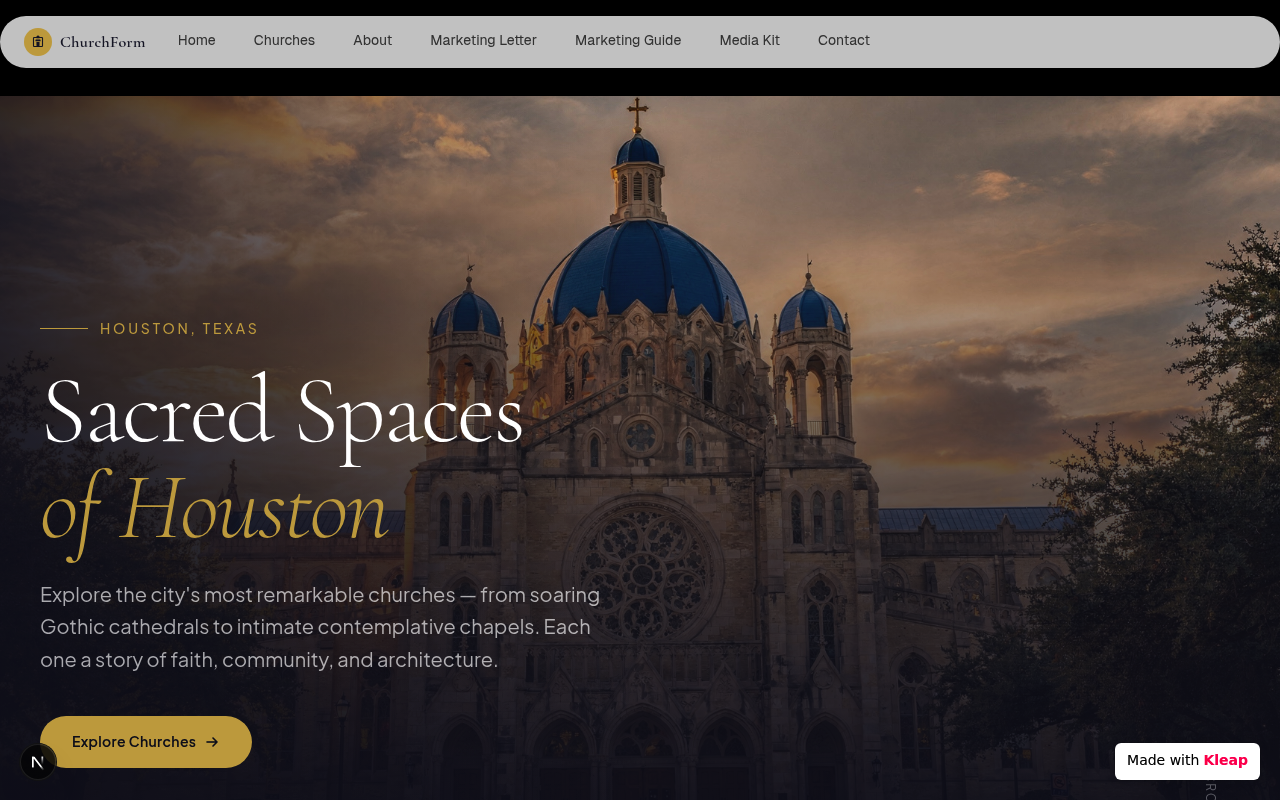 ChurchForm website example
