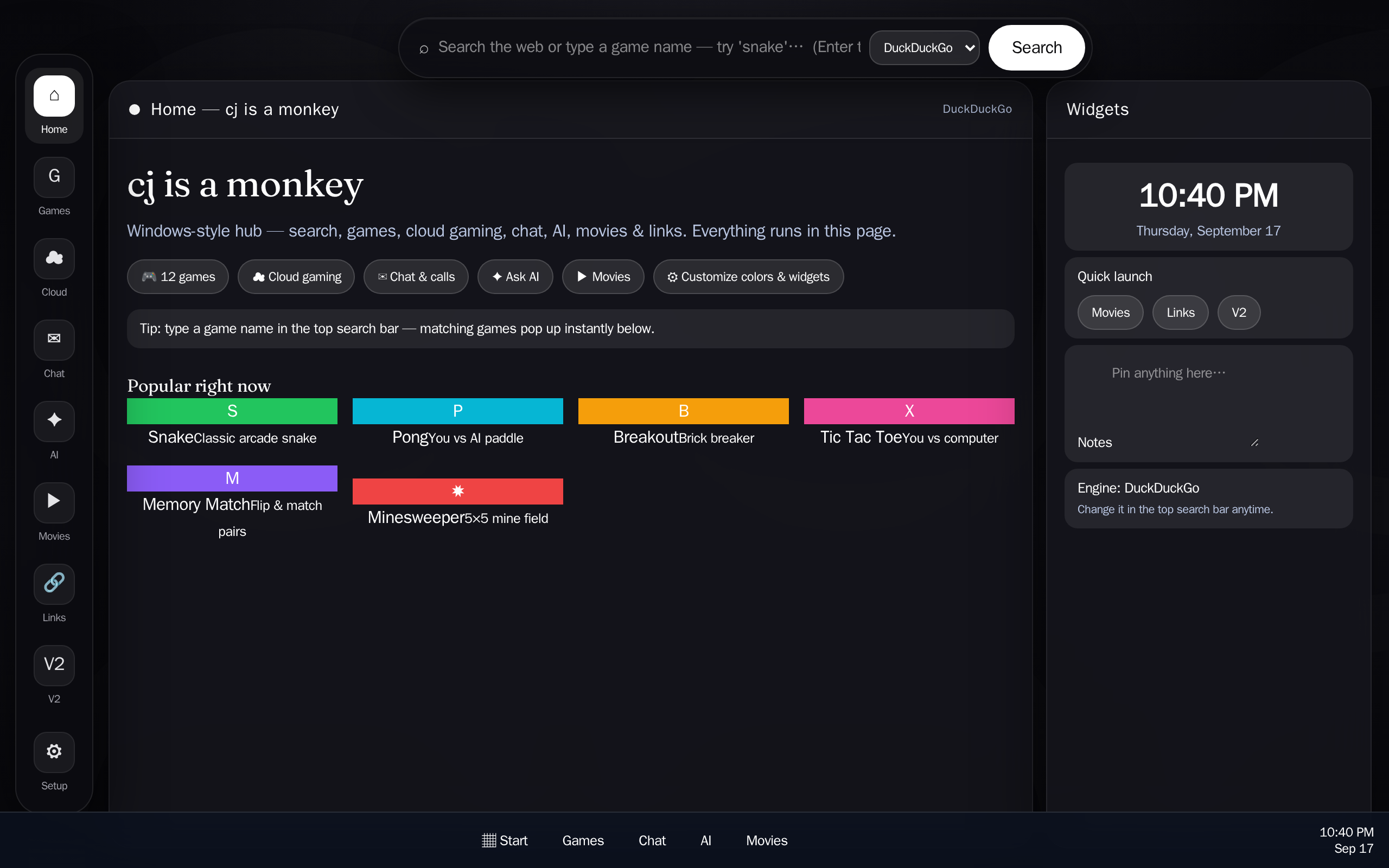 chat website example