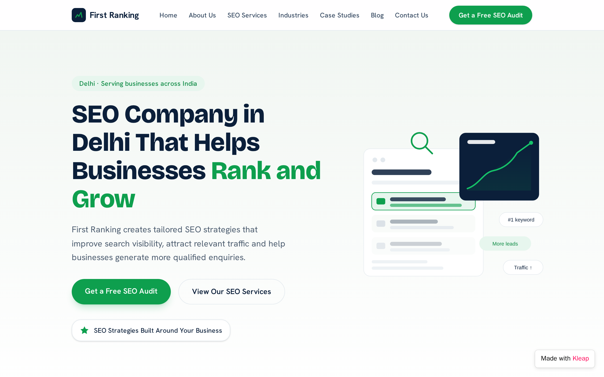 First Ranking website example