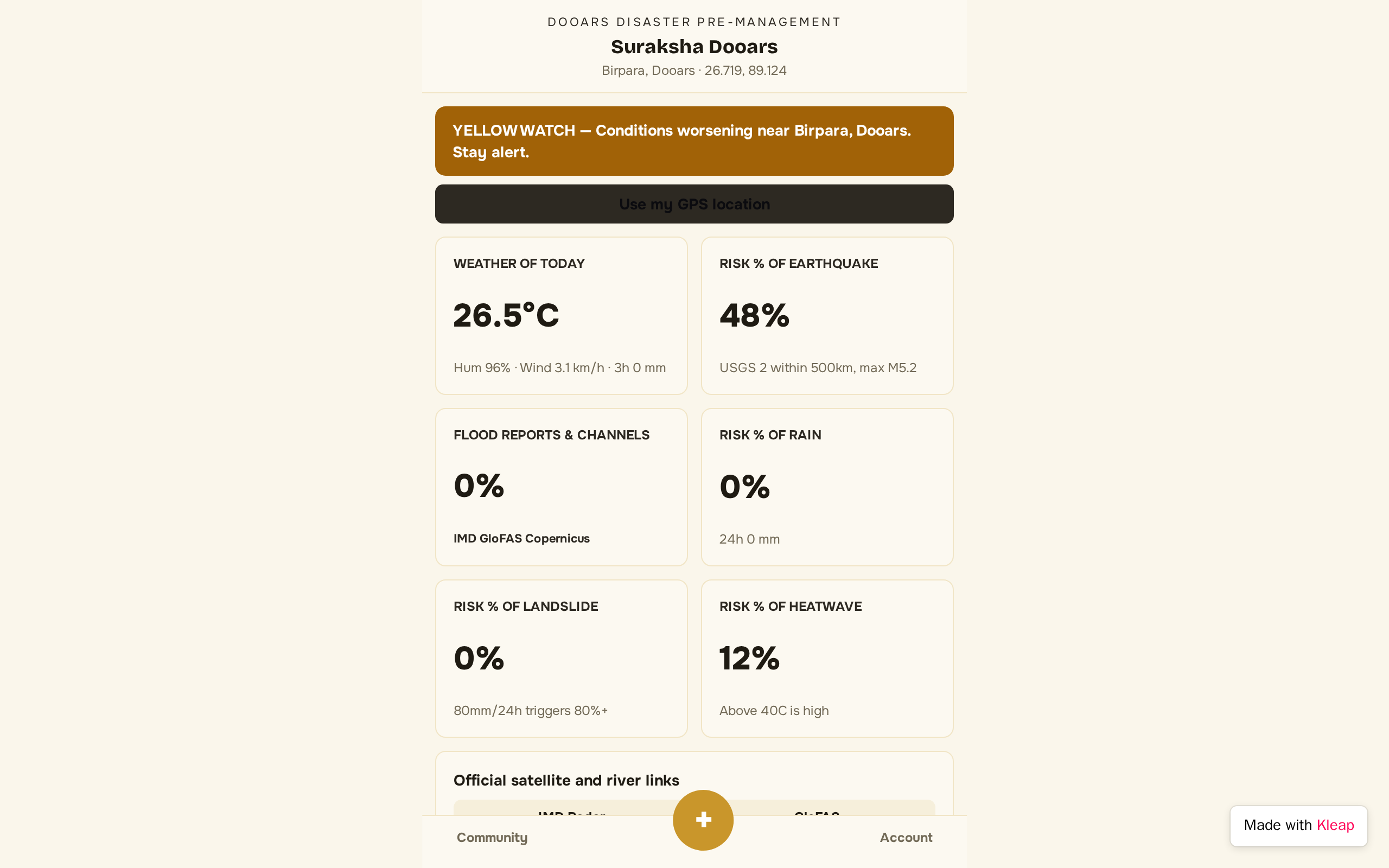 DooarsAlert website example
