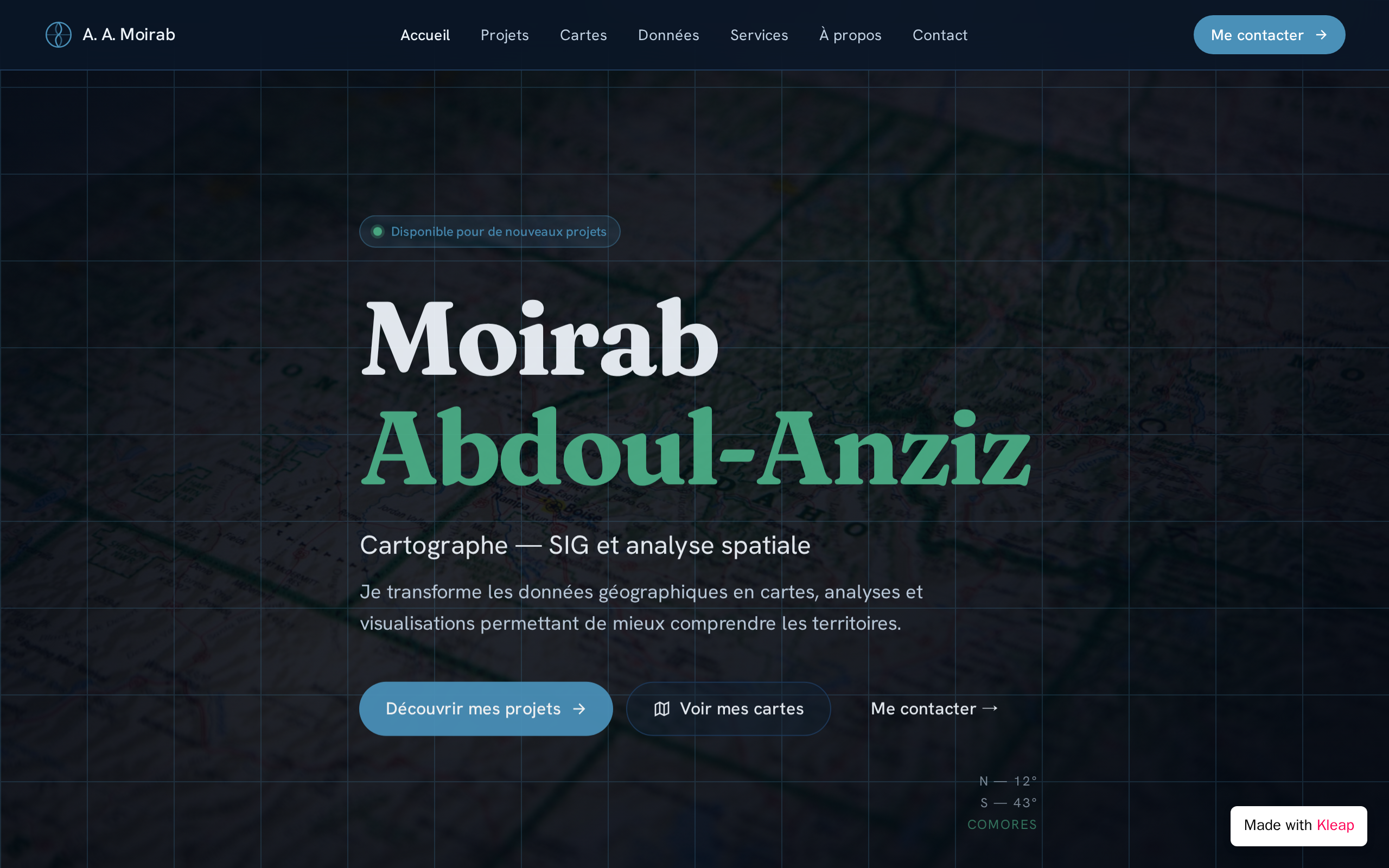 Cartosphere website example