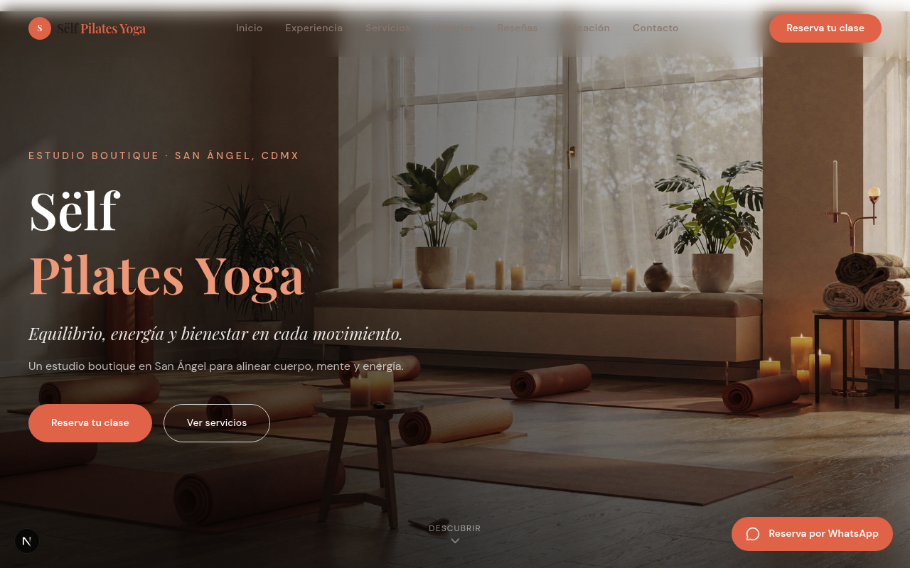 One Page website example